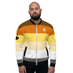 Bear Pride Flag Colour Bomber Jacket