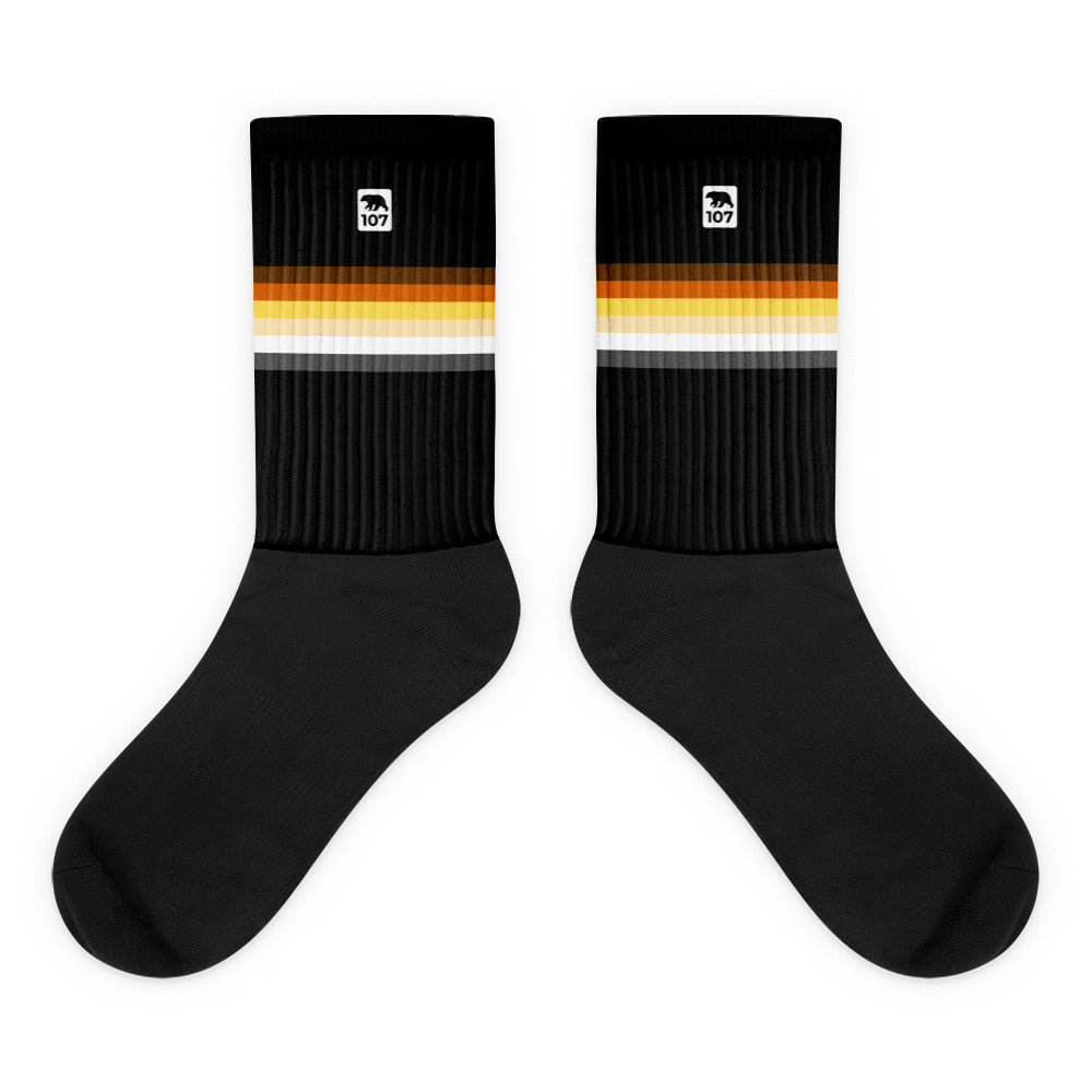 Gay Bear Pride Black Socks