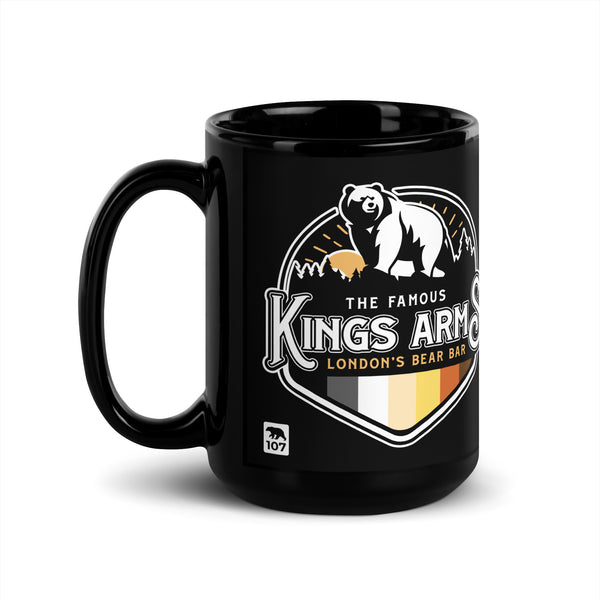 Official Kings Arms London Black Glossy Mug