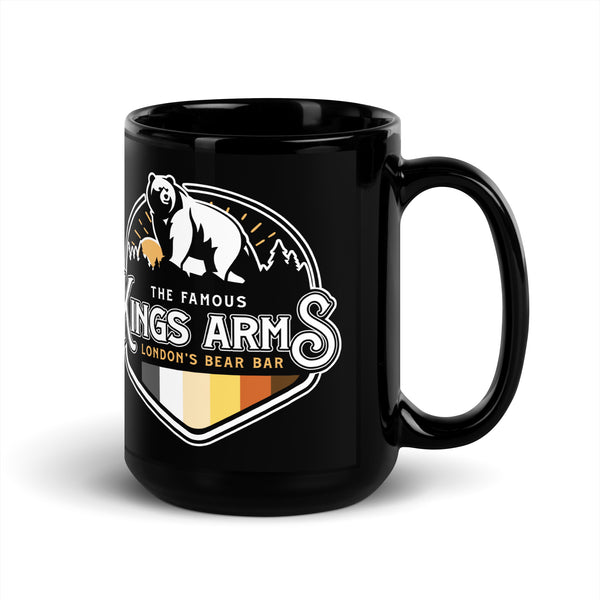 Official Kings Arms London Black Glossy Mug