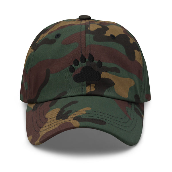 Bear Black Paw Pride Dad hat