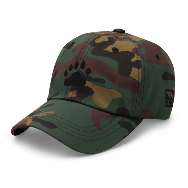 Bear Black Paw Pride Dad hat