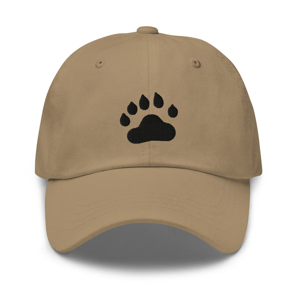 Bear Black Paw Pride Dad hat