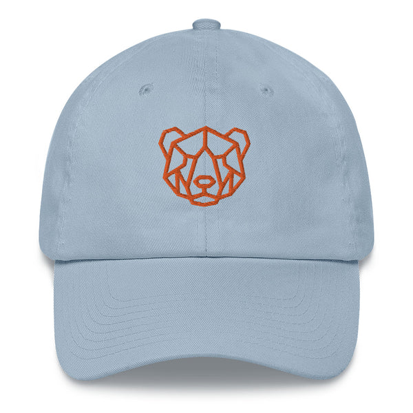 Gay Pride Orange Bear embroidery Dad hat