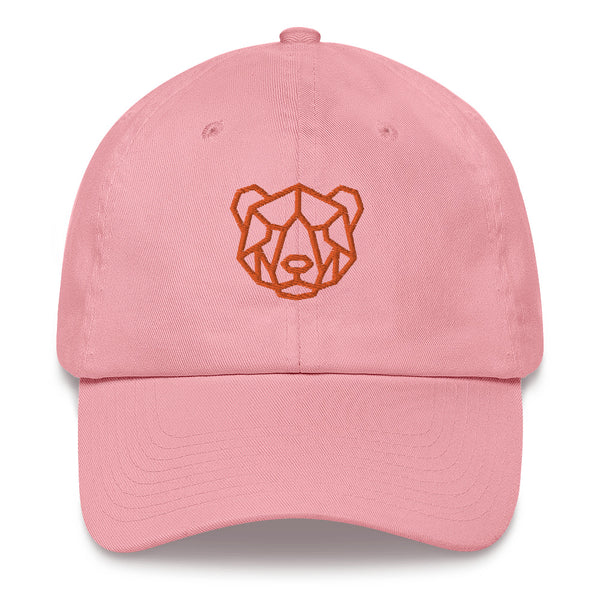 Gay Pride Orange Bear embroidery Dad hat