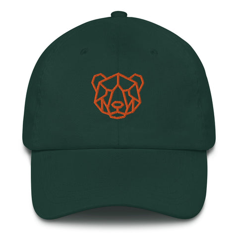 Gay Pride Orange Bear embroidery Dad hat