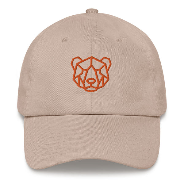 Gay Pride Orange Bear embroidery Dad hat