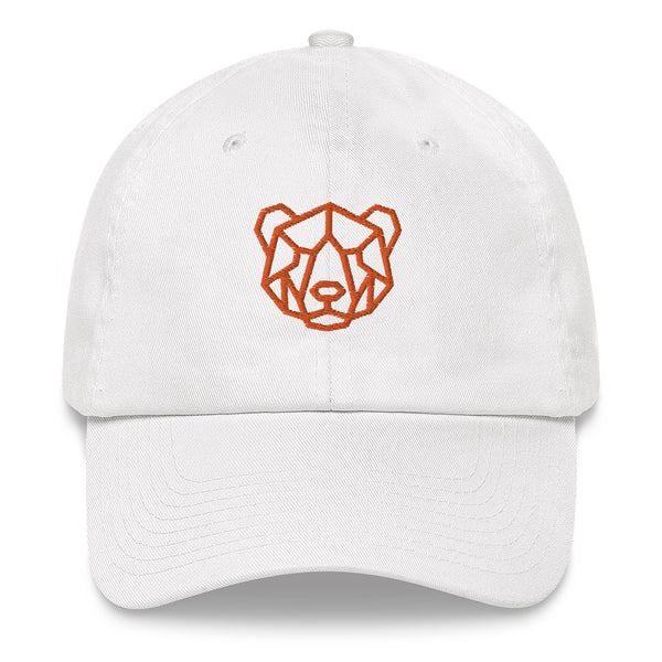 Gay Pride Orange Bear embroidery Dad hat