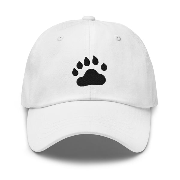 Bear Black Paw Pride Dad hat