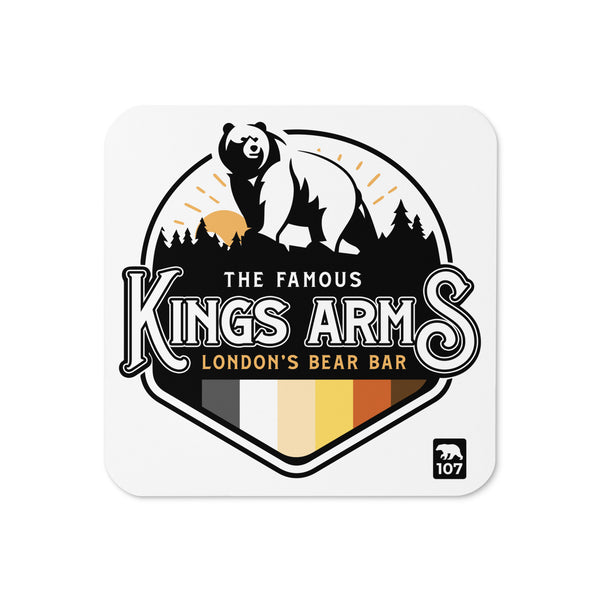 Official Kings Arms London Cork-back coaster