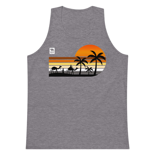 Gay Pride Bear Flag Exotic Trip tank top