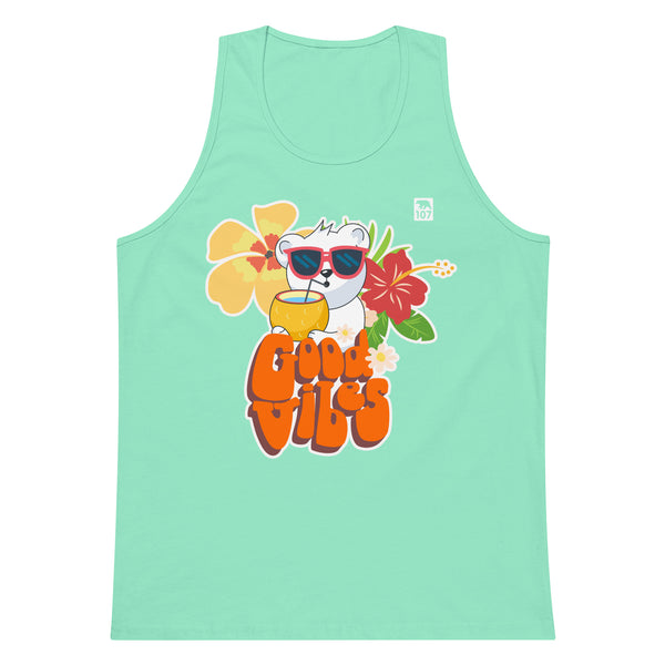 Gay Pride Good Vibes Bear tank top