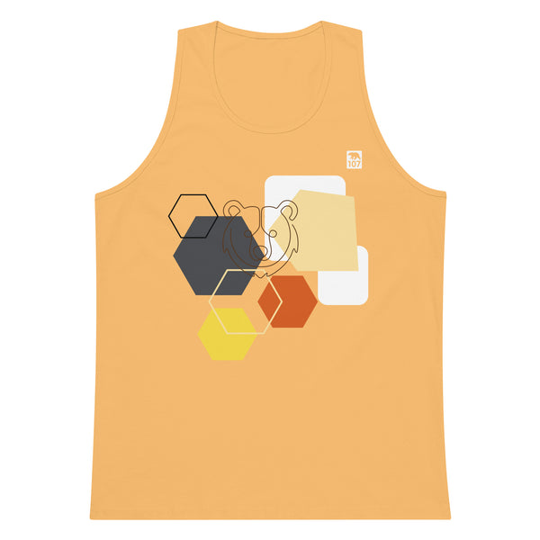 Gay Pride Bear Shapes tank top