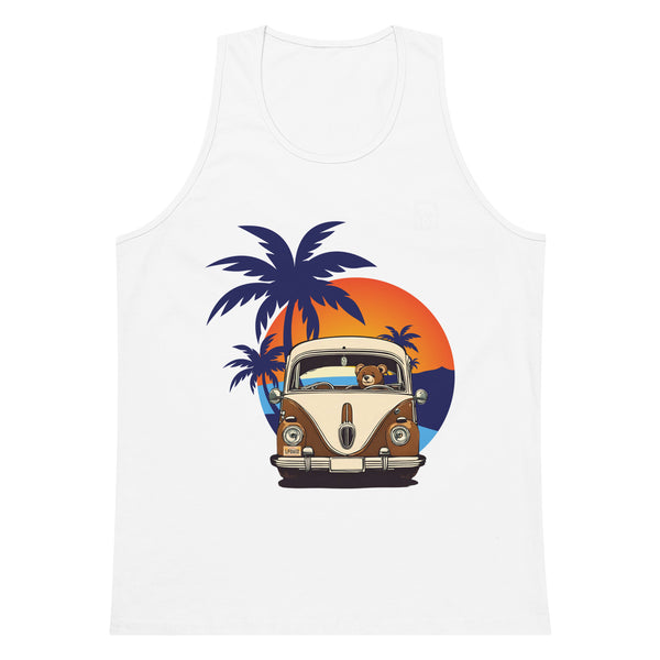 Gay Bear Pride I Love my Minivan premium tank top