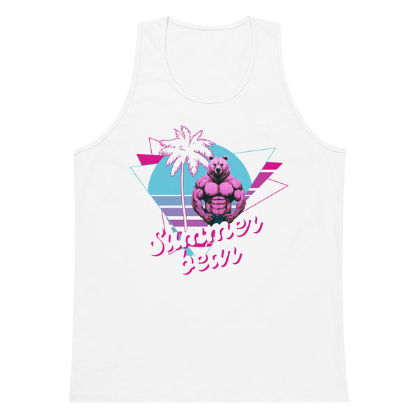 Gay Pride Summer Bear tank top