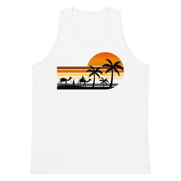 Gay Pride Bear Flag Exotic Trip tank top