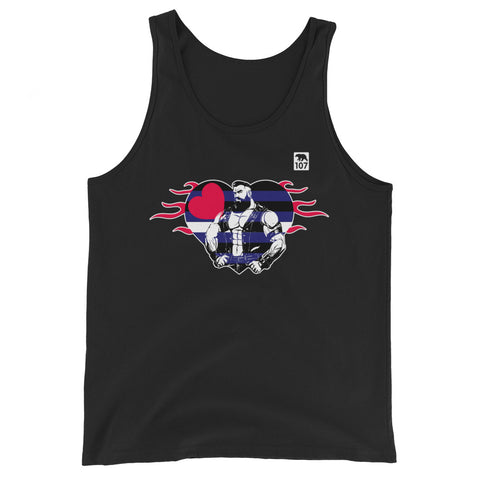 Leather Pride Heart Tank Top