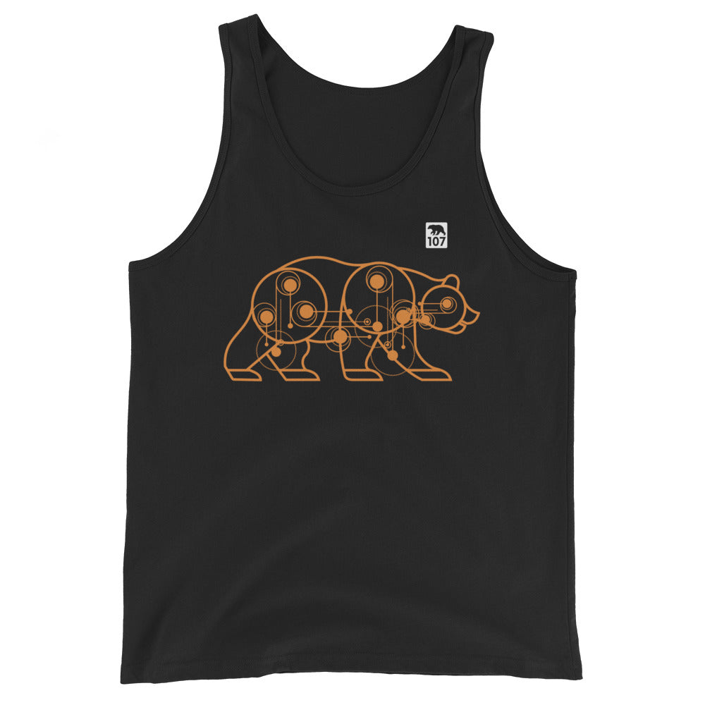 Gay Pride Bear Machine Tank Top