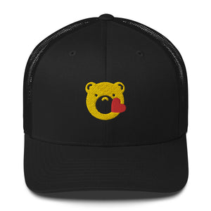 Gay Bear Pride Bearmoji Kiss Trucker Cap