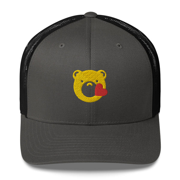 Gay Bear Pride Bearmoji Kiss Trucker Cap