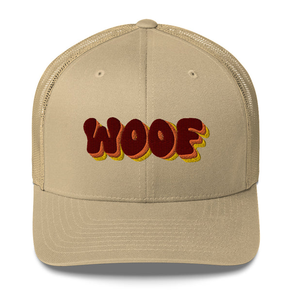 Bear Pride three colours embroidery Woof Trucker Cap