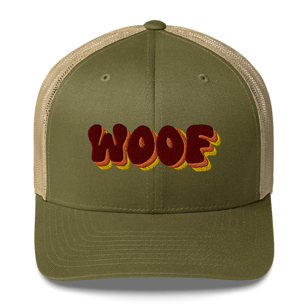 Bear Pride three colours embroidery Woof Trucker Cap