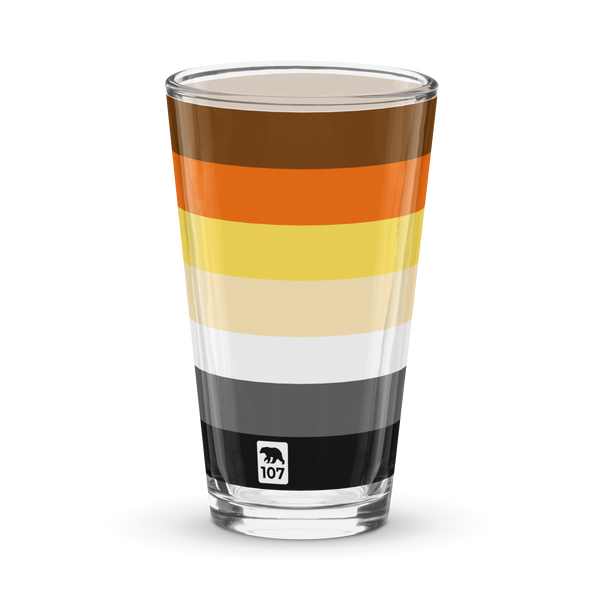 Gay Bear Pride Shaker pint glass