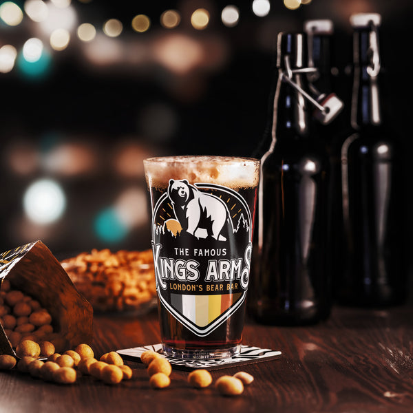 Official Kings Arms London Shaker pint glass