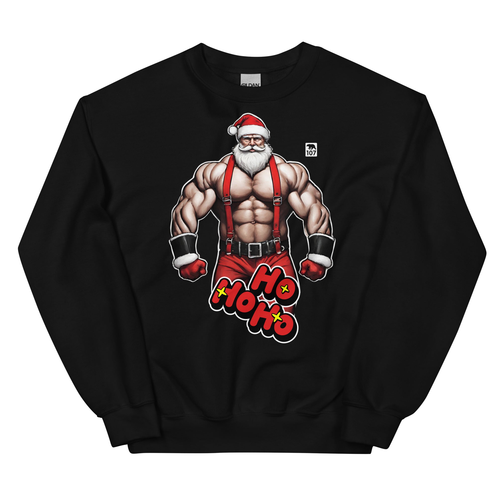 Christmas Muscle Santa Bear Sweatshirt