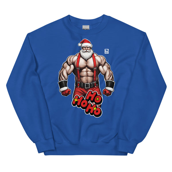 Christmas Muscle Santa Bear Sweatshirt