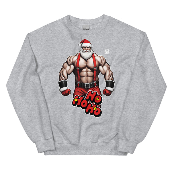 Christmas Muscle Santa Bear Sweatshirt