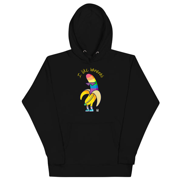 Gay Pride I like bananas Hoodie