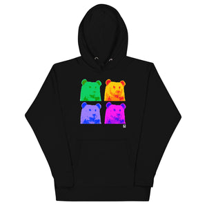 Gay Pride Portrait Bear Hoodie