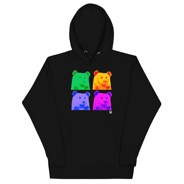 Gay Pride Portrait Bear Hoodie