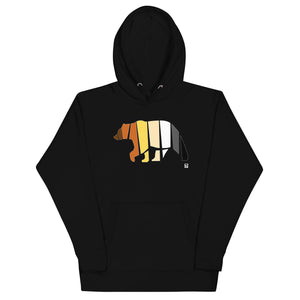 Gay Pride Bear Flag Colour Hoodie