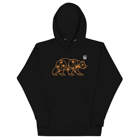 Gay Pride Bear Machine Hoodie