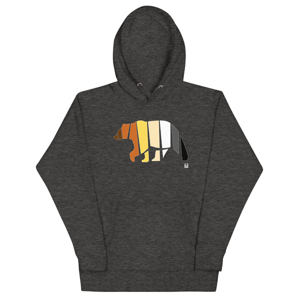 Gay Pride Bear Flag Colour Hoodie