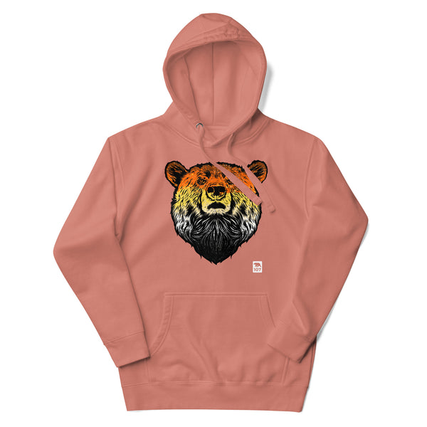 Gay Pride Bear Flag Colours Hoodie