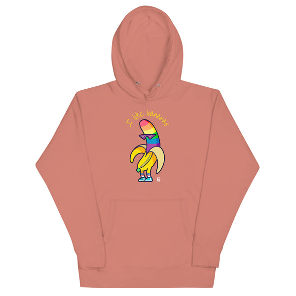 Gay Pride I like bananas Hoodie