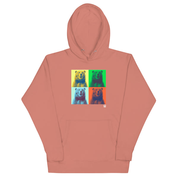 Gay Pride Andy's Style Bear Hoodie