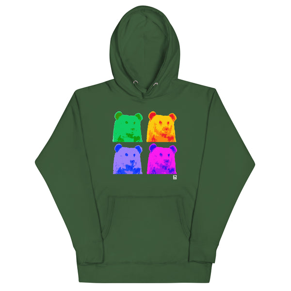 Gay Pride Portrait Bear Hoodie