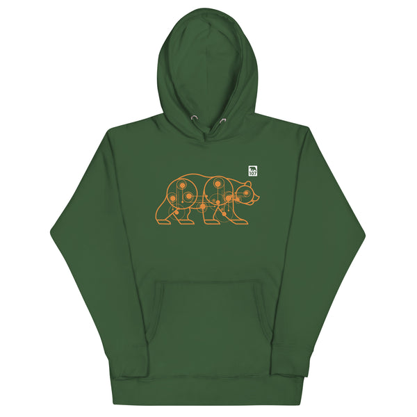 Gay Pride Bear Machine Hoodie