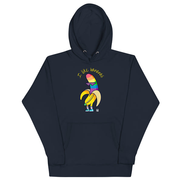 Gay Pride I like bananas Hoodie