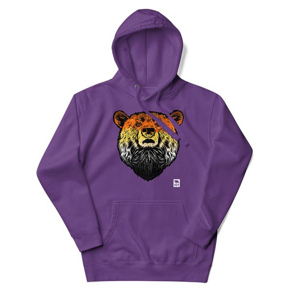 Gay Pride Bear Flag Colours Hoodie