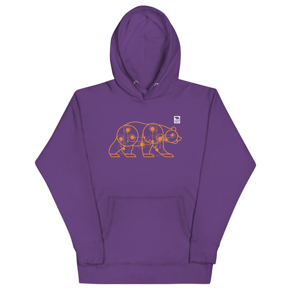 Gay Pride Bear Machine Hoodie