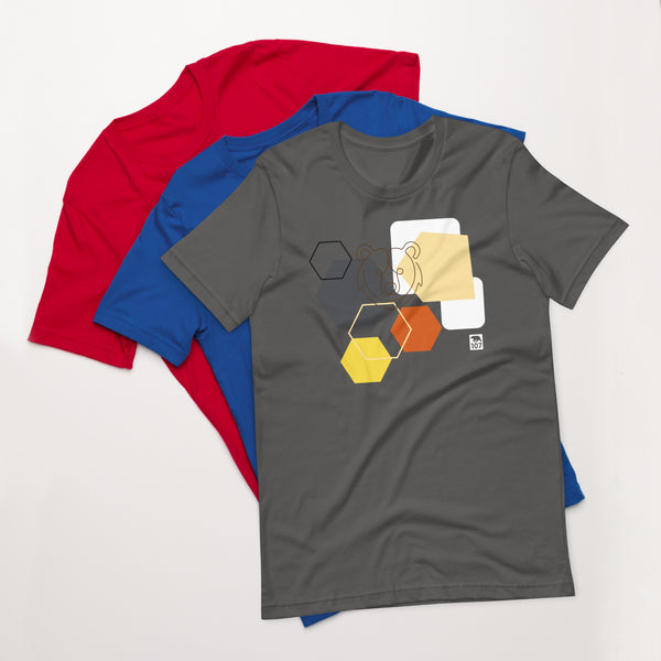 Gay Pride Bear Shapes t-shirt