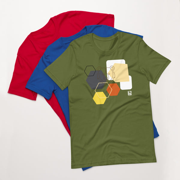 Gay Pride Bear Shapes t-shirt