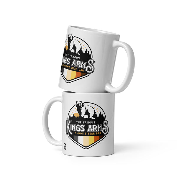 Official Kings Arms White glossy mug