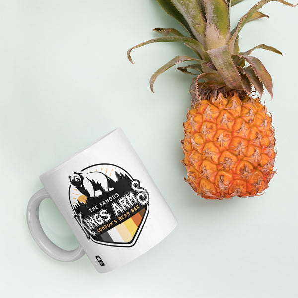 Official Kings Arms White glossy mug