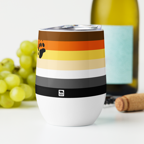 Gay Bear Pride Wine tumbler